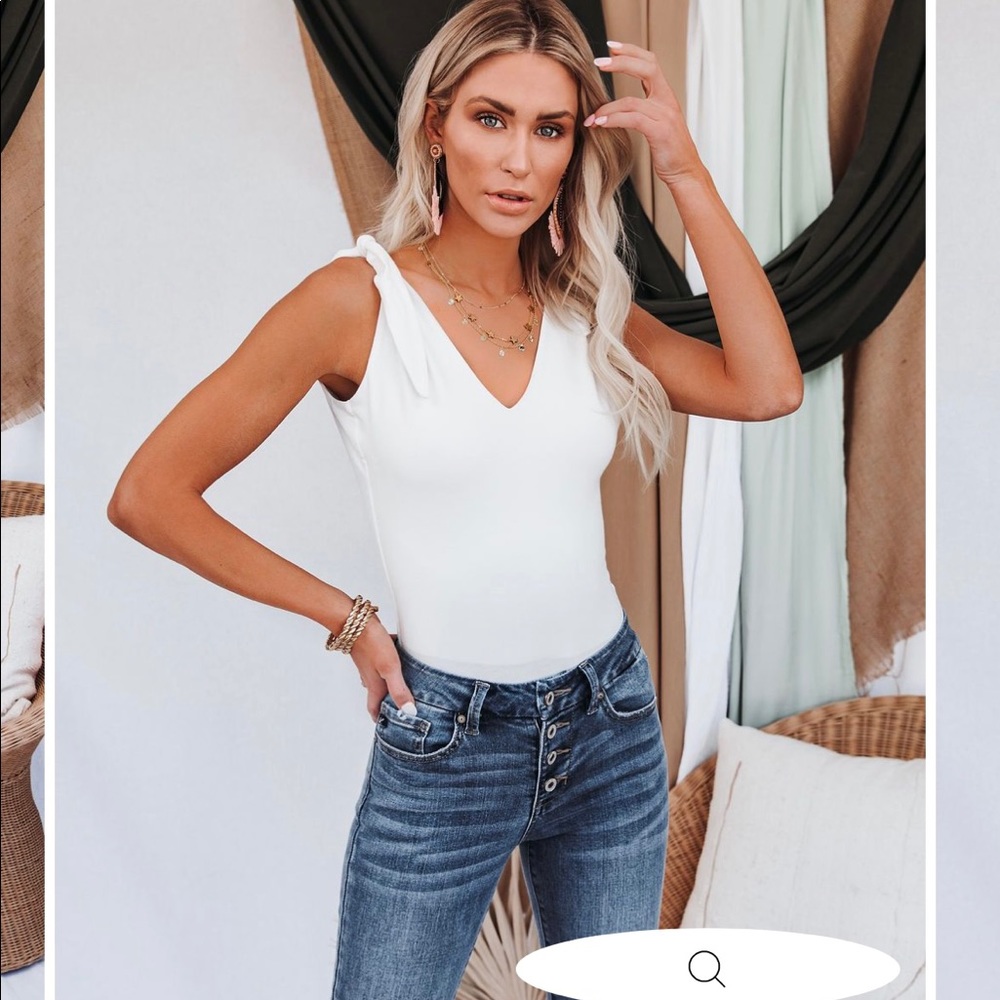 Shoulder tie bodysuit